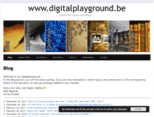 Tablet Screenshot of digitalplayground.be